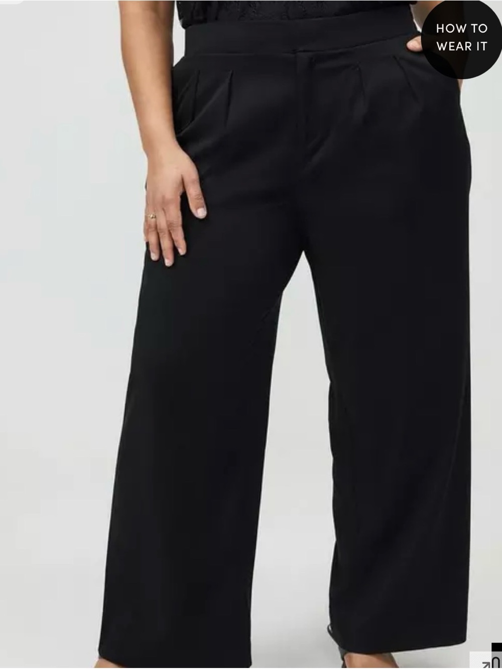 torrid Black Wide-Leg Dress Pants 14R - Picture 7 of 7